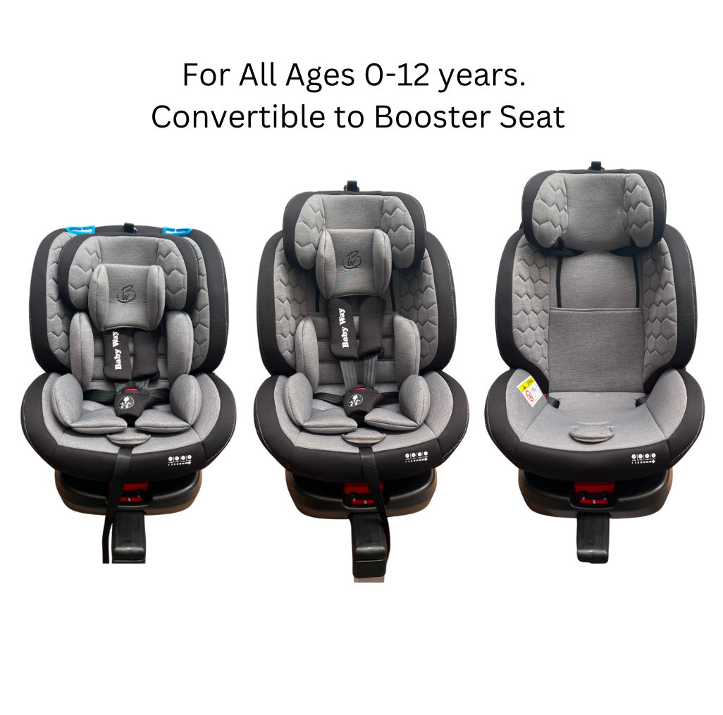 SafeHalo 360 Rotating and Convertible Car Seat with ISOFIX for All
