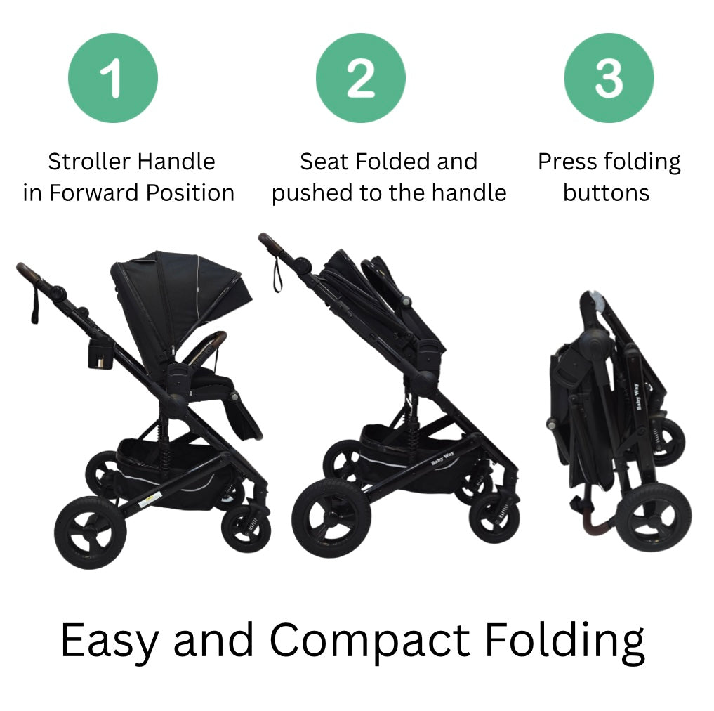Open Stroller Versa 3-in-1 Travel System – Open Bassinet Stroller + Capsule Car Seat ...