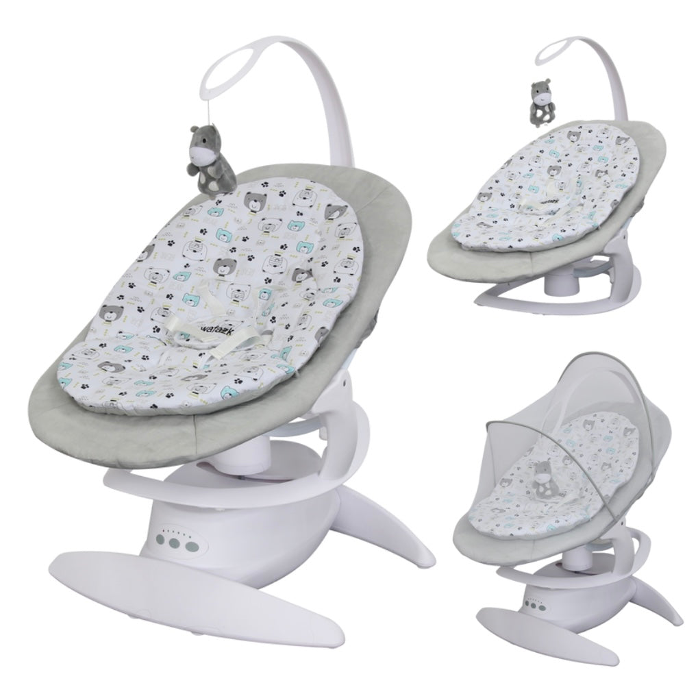 2-in-1 Electric Orbit 3D Advanced Baby Swing & Rocker with 360 Rotatio ...