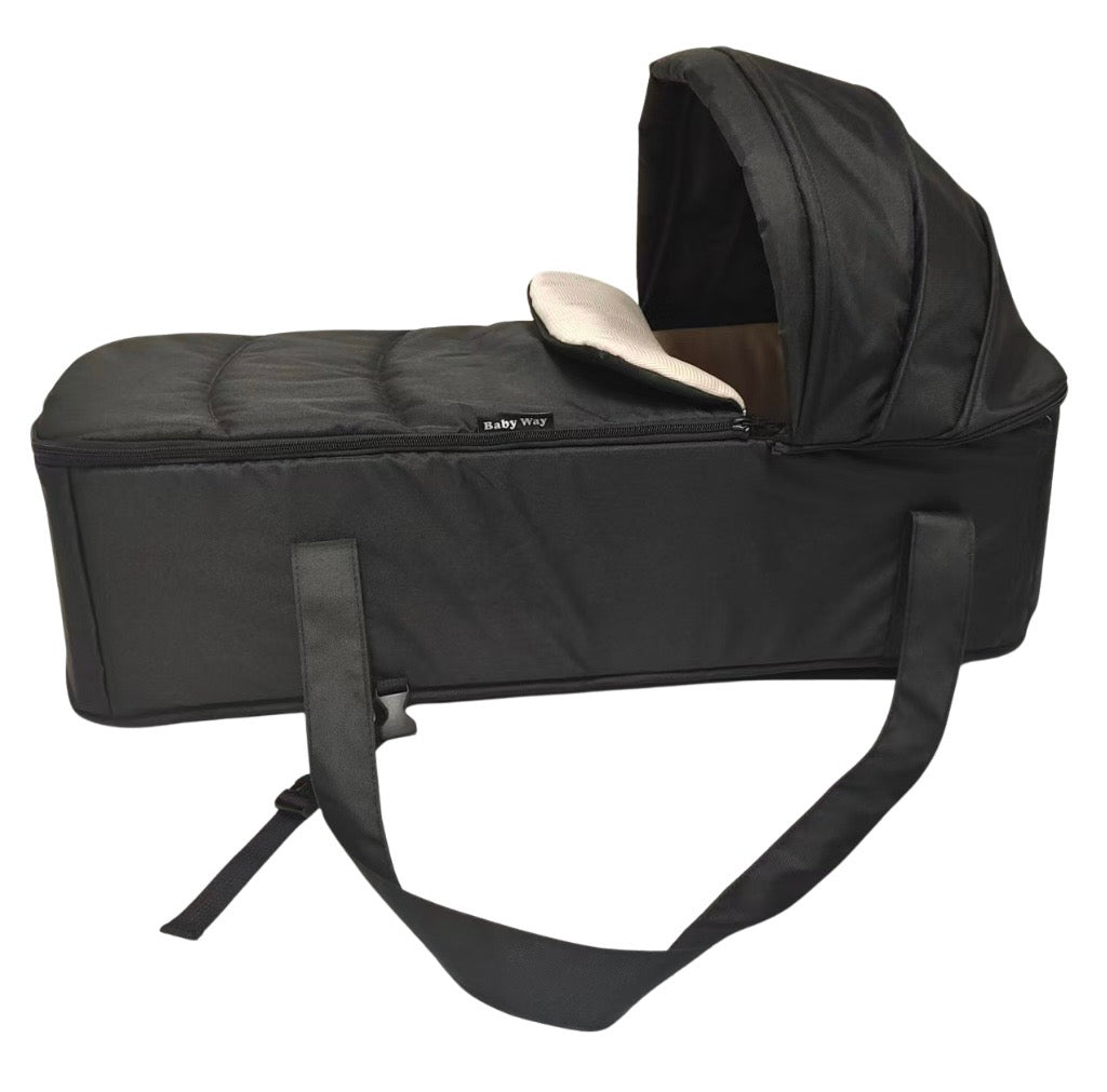 Cocoon Portable Stroller Soft Carry Cot with Foot Cover and Canopy