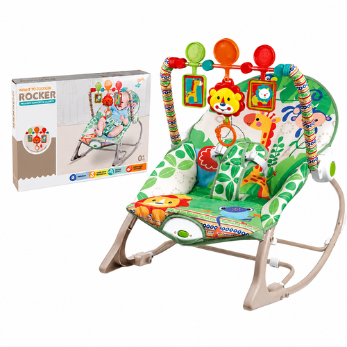 Infant-to-Toddler Baby Rocker – Multi-Stage Seat with Soothing Vibration & Toy Bar