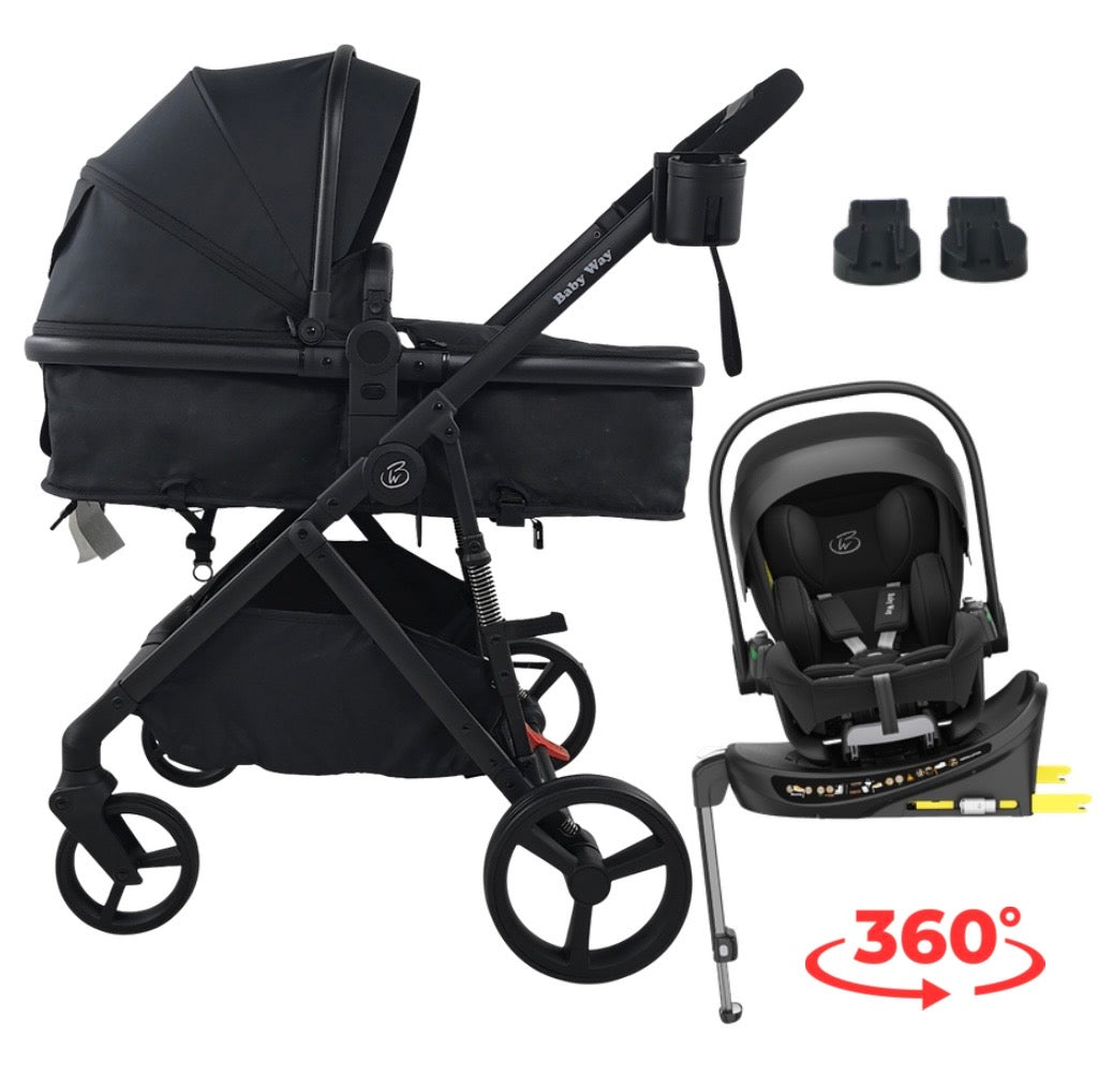Crown Z - Premium Travel System - Reversible Bassinet Stroller +