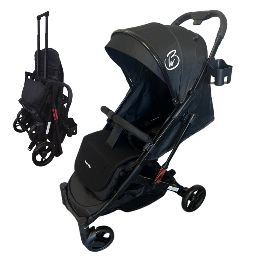 Mico Compact Folding Travel Stroller with Cup Holder and Extra