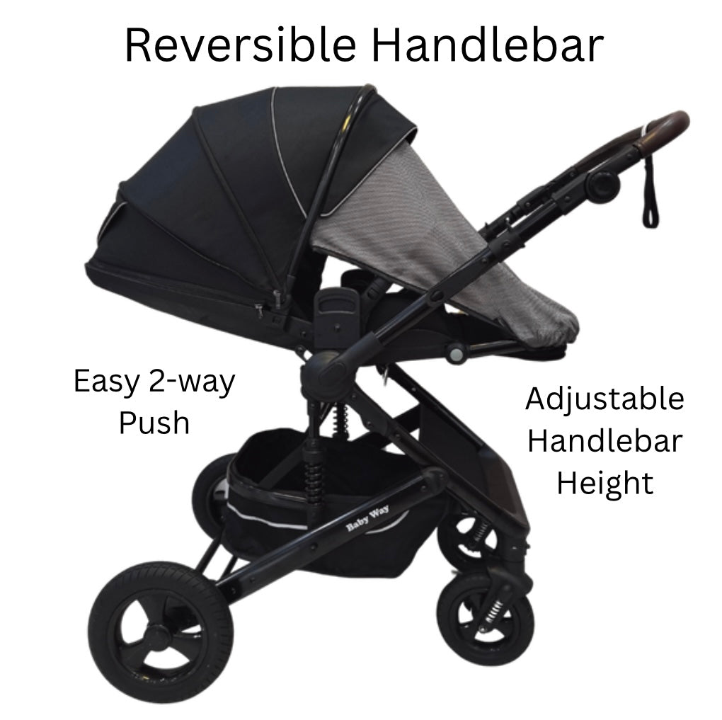 Open Stroller Versa 3-in-1 Travel System – Open Bassinet Stroller + Capsule Car Seat ...