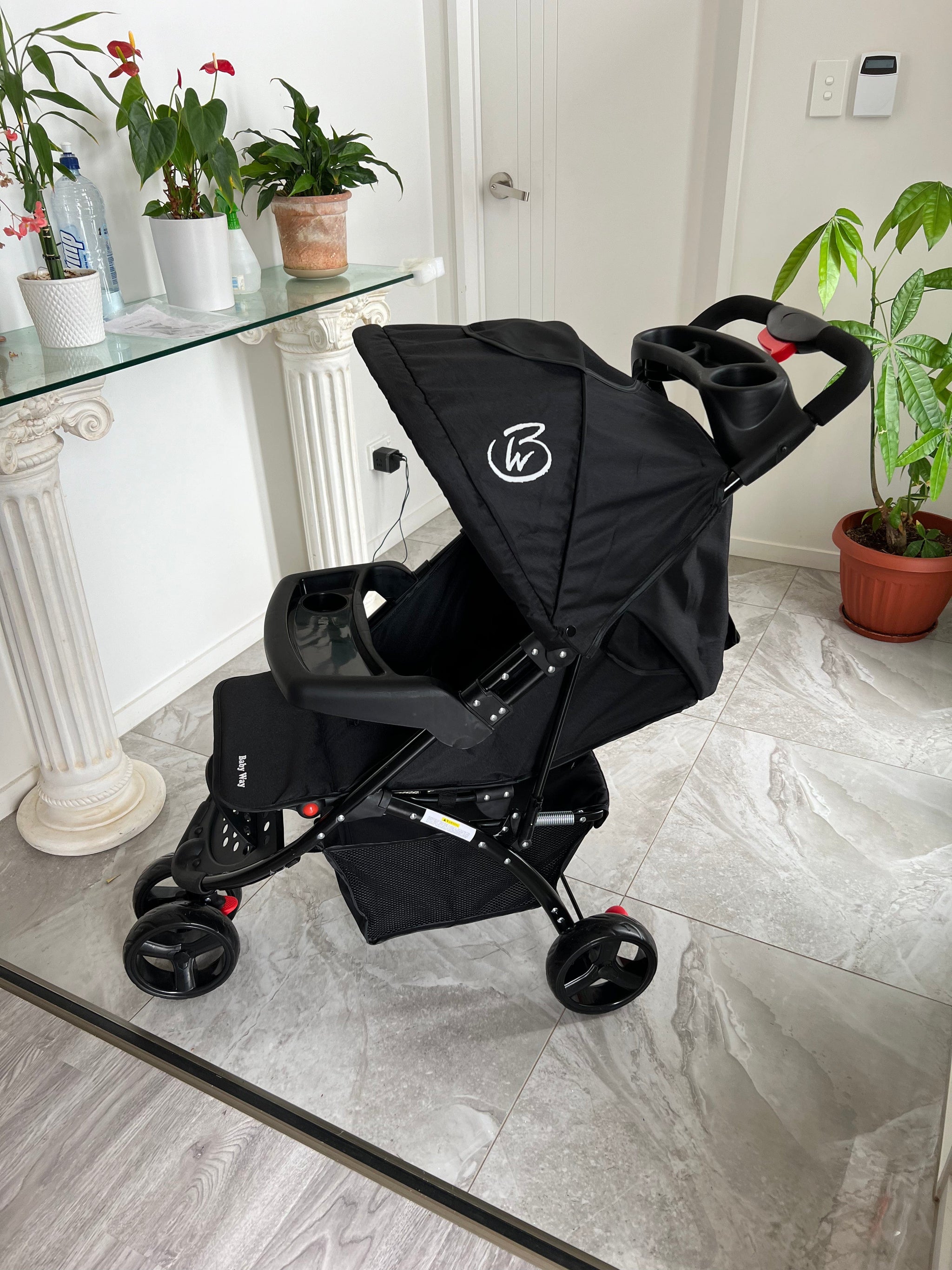 The Jogger Agile 3 Wheel Compact Stroller Food Tray Parents Tray Baby Way NZ