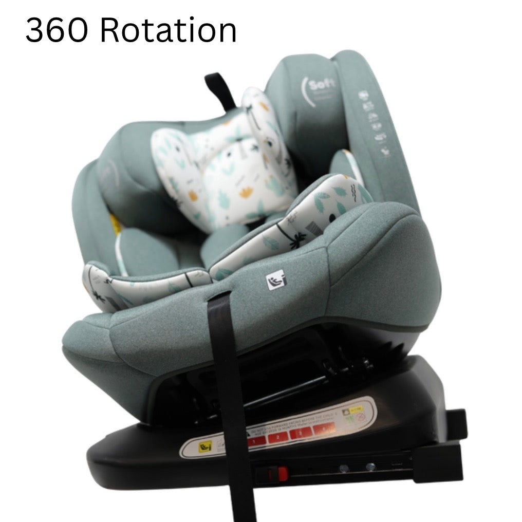 All-Rider Eden i-Size 360 Rotating and Convertible Car Seat with ISOFI ...