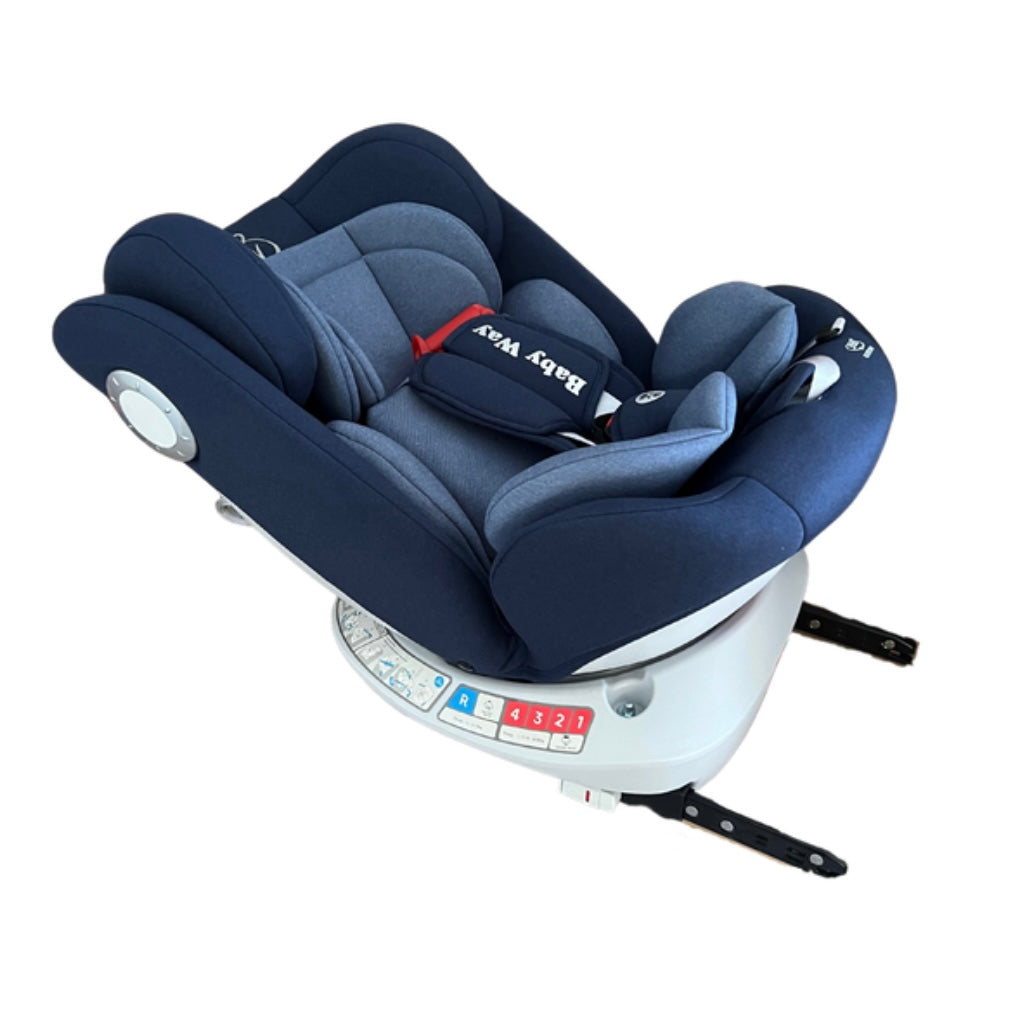 360 Rotation Convertible Car Seat with Double Head & Neck Support