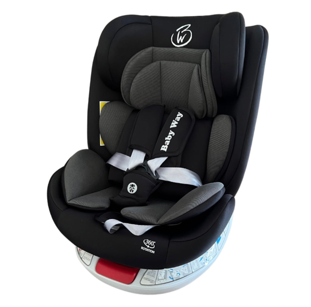 360 Rotation Convertible Car Seat with Double Head & Neck Support