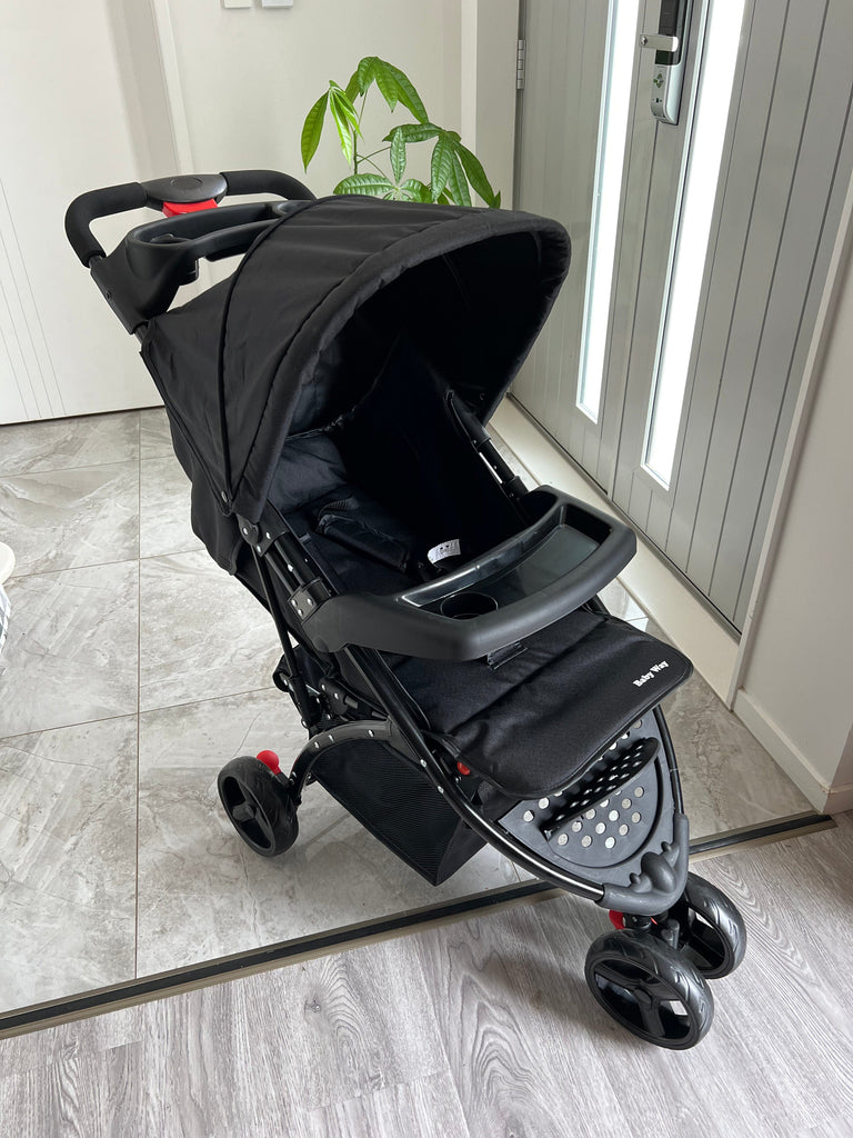 The Jogger Agile 3 Wheel Compact Stroller Food Tray Parents Tray Baby Way NZ