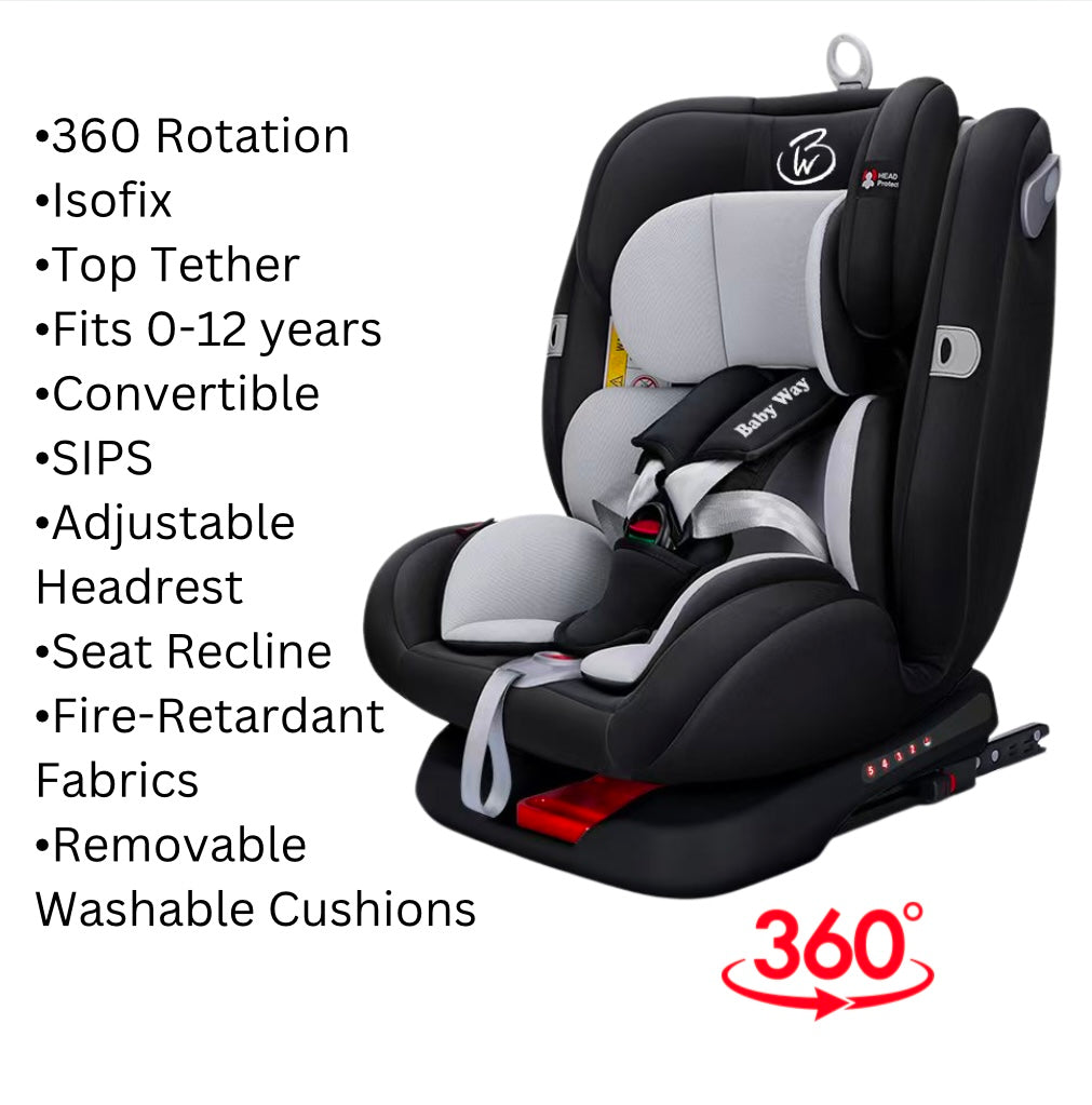 Seat Belt Isofix Rotating Baby Car Seat Guardian 360° Rotating