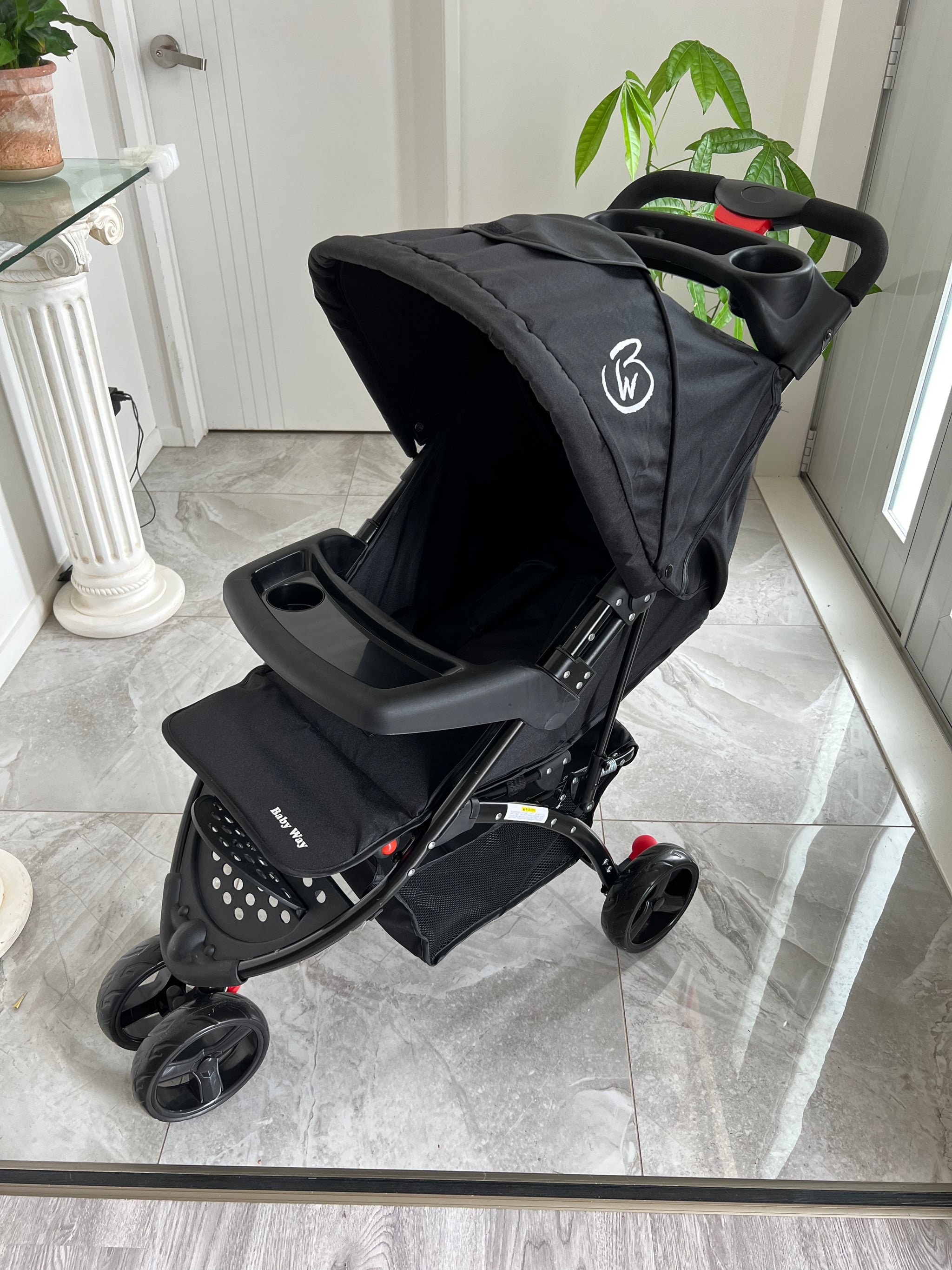 The Jogger Agile 3 Wheel Compact Stroller Food Tray Parents Tray Baby Way NZ