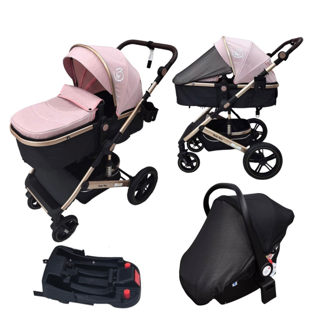 stroller and car seat 3 in 1 Preorder - Supra Gold
