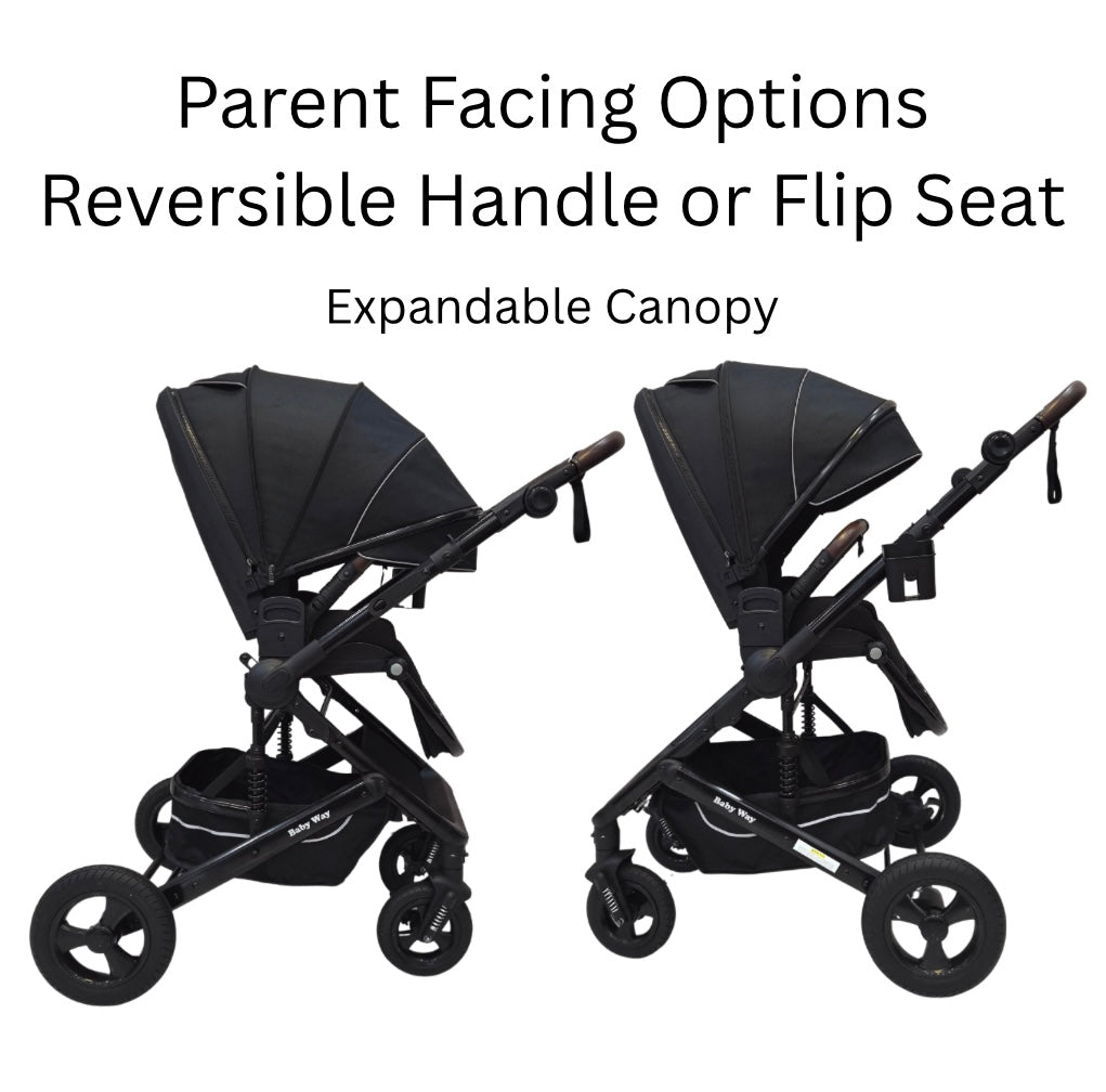 Versa 3-in-1 Travel System – Open Bassinet Stroller Capsule Car