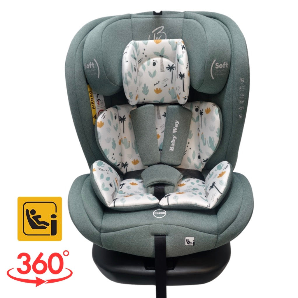 All-Rider Eden i-Size 360 Rotating and Convertible Car Seat with ISOFI ...