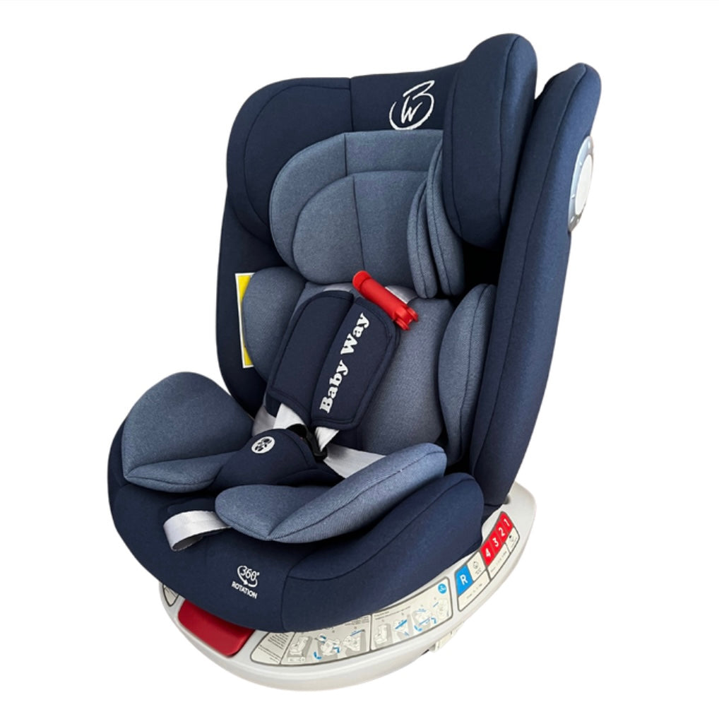 Slim 360° Convertible Car Seat w/ Double Head Support Baby Way NZ