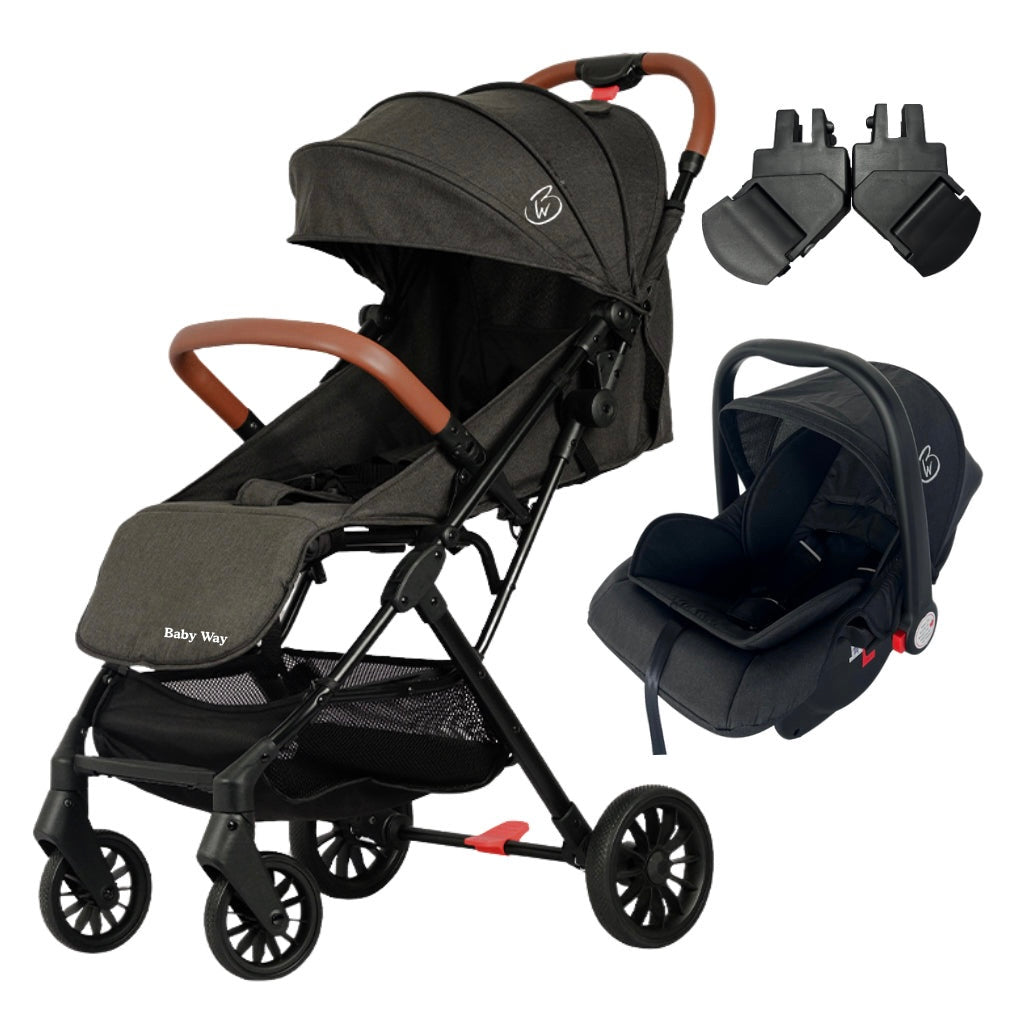 The Glide Compact Travel Stroller and Capsule Car Seat Combo